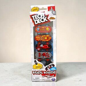 Tech Deck Bendy Boards Fingerboards 5 Pack Working Wheels Rubberized